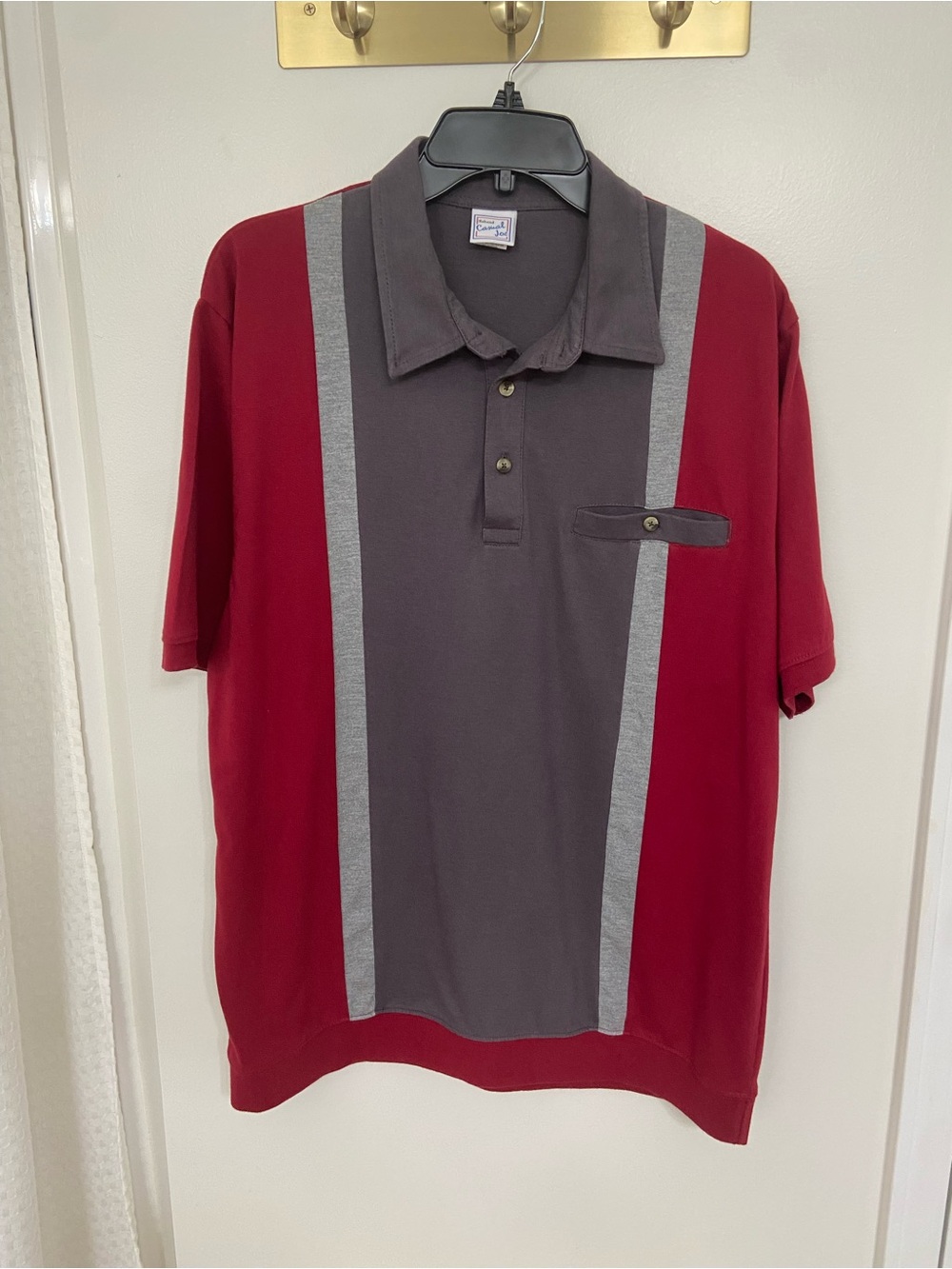 Vintage Haband Casual Joe Colorblock Polo Shirt L Grandpa Golf Old Money Retro